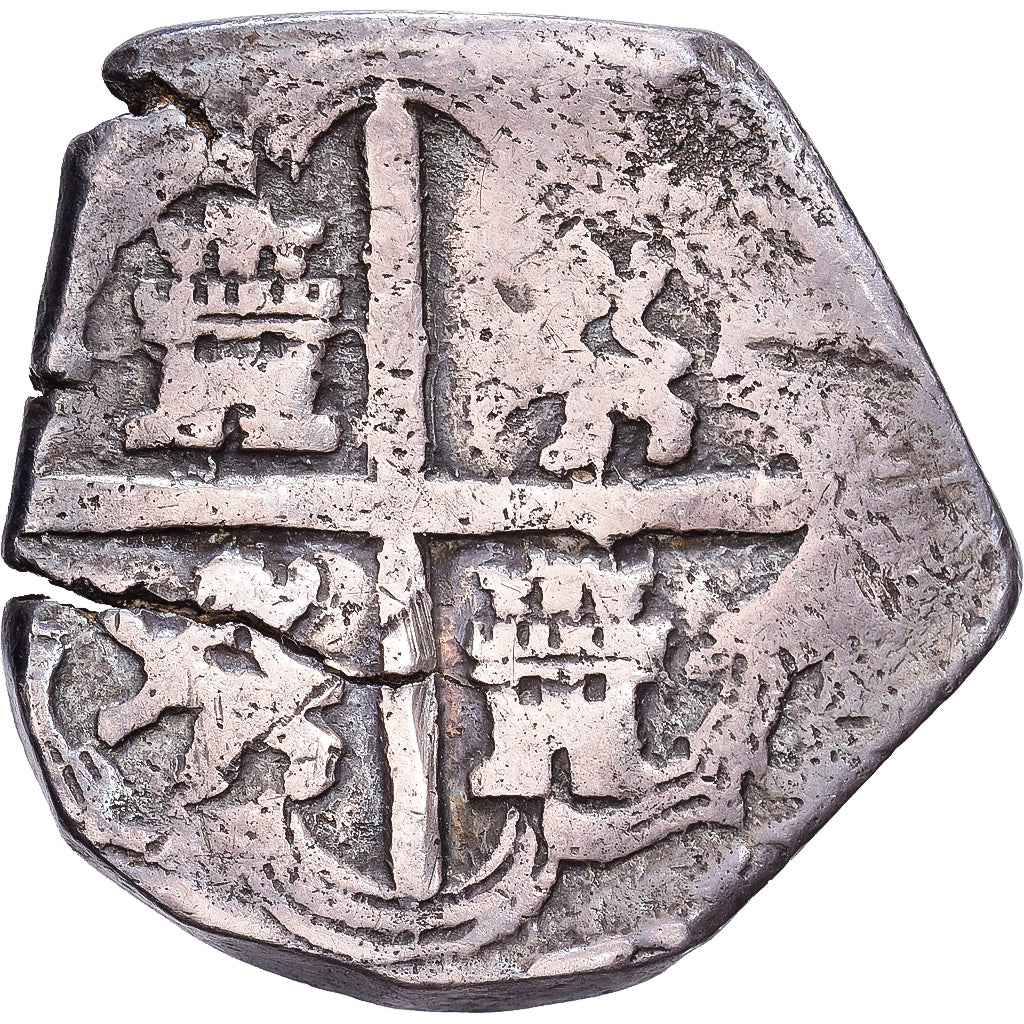 Spanje, 4 Réales, COB, Zilver, FR