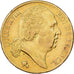 Francia, Louis XVIII, 20 Francs, 1818, Paris, Oro, BB+, Gadoury:1028, KM:712.1