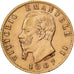 Italie, Victor-Emmanuel II, 20 Lire, 1867, Turin, Or, TTB+, KM:10.1