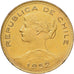 Chile, 100 Pesos, 1952, Santiago, Oro, EBC, KM:175