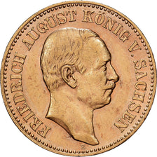 États allemands, SAXONY-ALBERTINE, Friedrich August III, 20 Mark, 1905