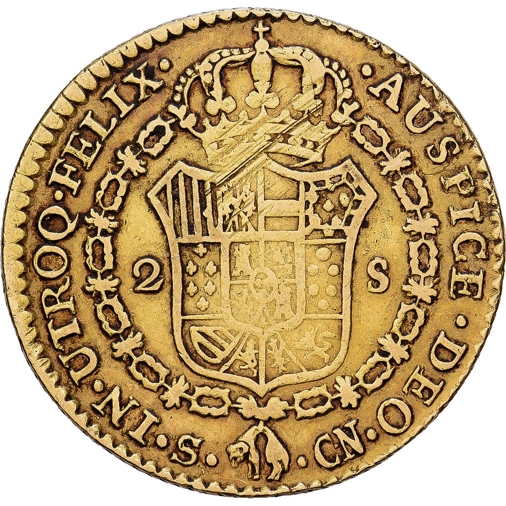 Spanje, Charles IV, 2 Escudos, 1804, Seville, Goud, FR, KM:435.2