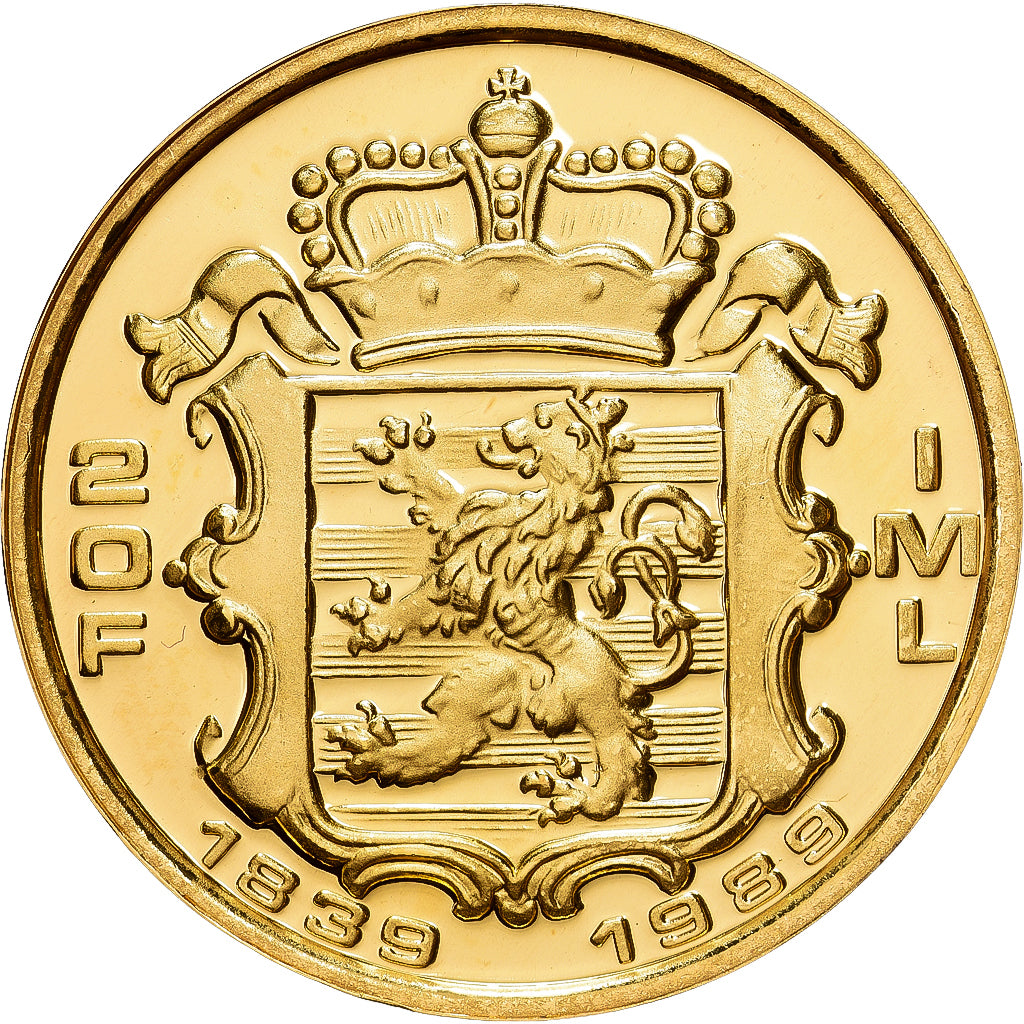 Luxemburgo, Jean, 20 Francs, 1989, Oro, FDC, KM:64