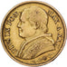 Vatican, PAPAL STATES, Pie IX, 20 Lire, 1867, Rome, Or, TTB, KM:1382.3