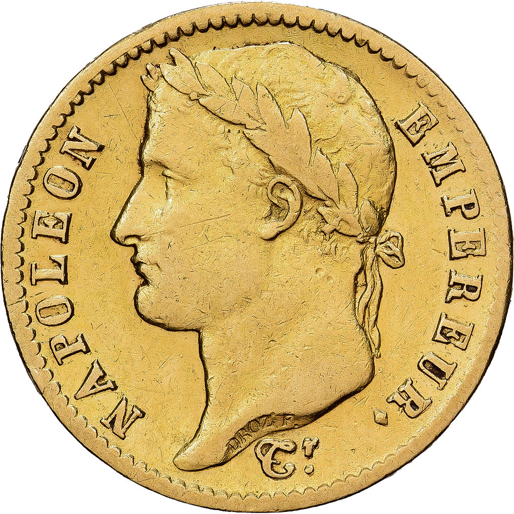 Frankrijk, Napoleon I, 20 Francs, 1812, Paris, Goud, FR+, Gadoury:1025, KM:695.1