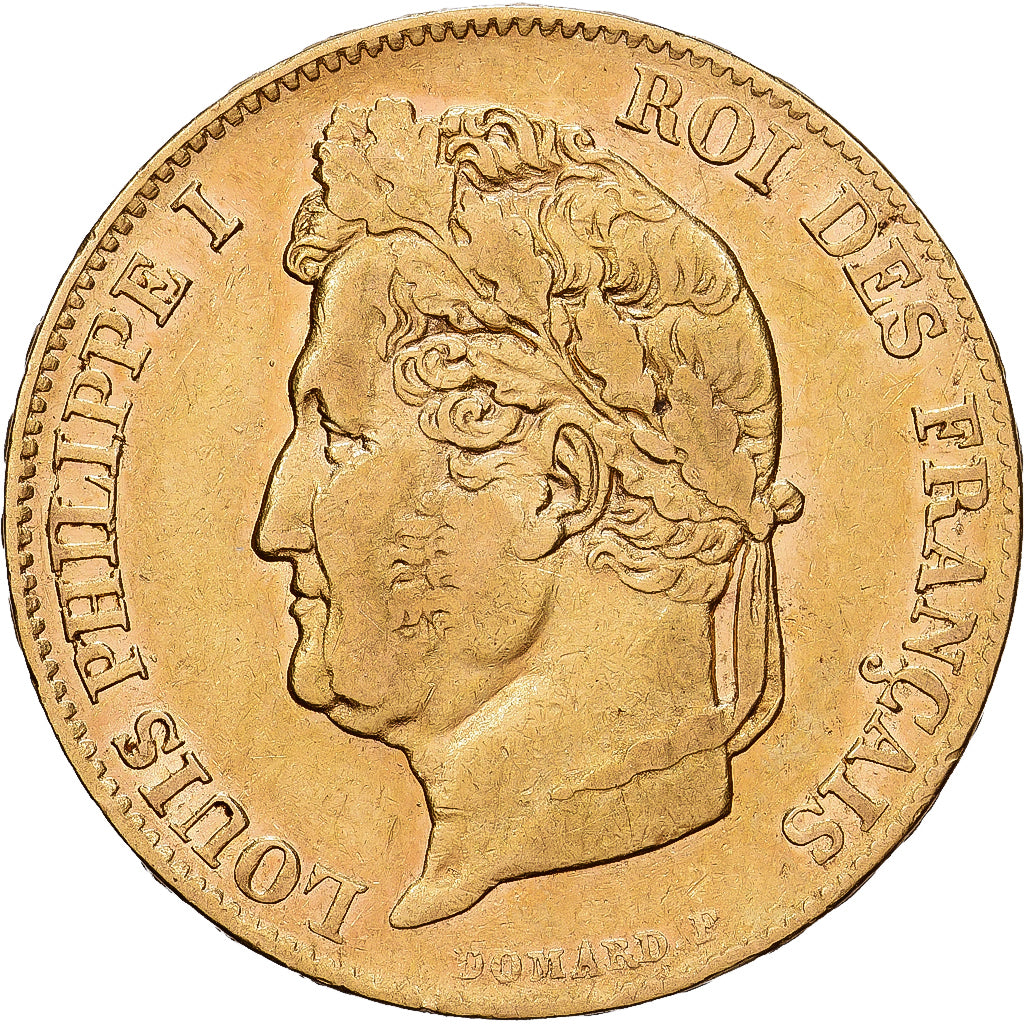 Francja, Louis Philippe I, 20 Francs, 1839, Paris, Złoto, EF(40-45)