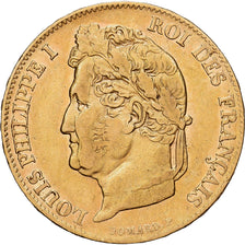 Francia, Louis Philippe I, 20 Francs, 1839, Paris, Oro, MBC, Gadoury:1031