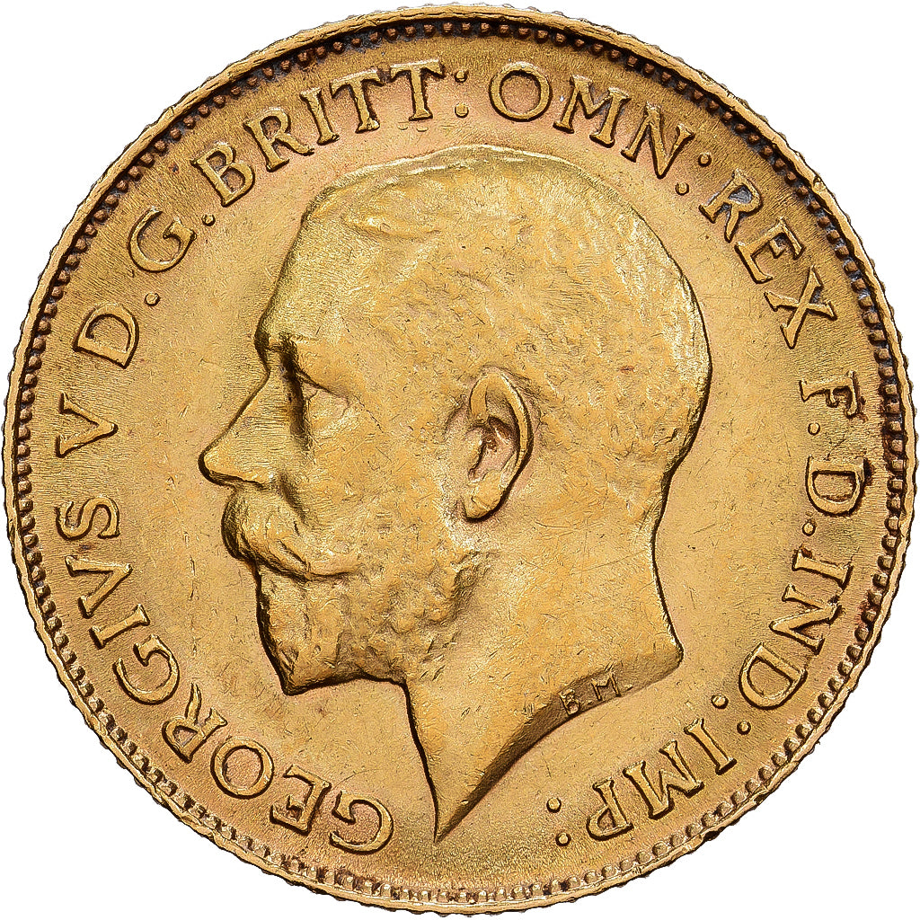 Grande-Bretagne, George V, 1/2 Sovereign, 1914, Londres, Or, SUP+, KM:819
