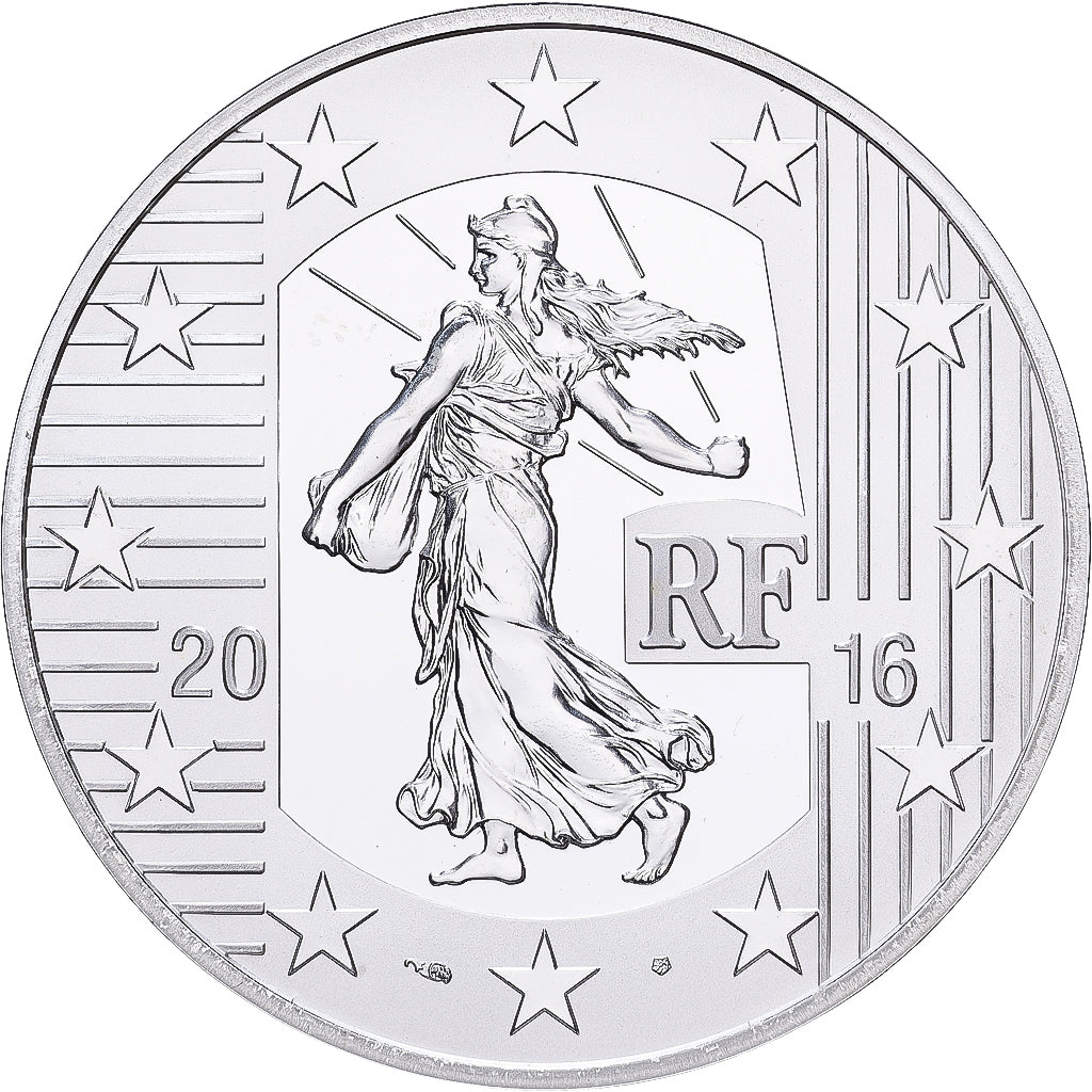 Francja, 10 Euro, François 1er, Proof, 2016, Paris, Srebro, MS(63)