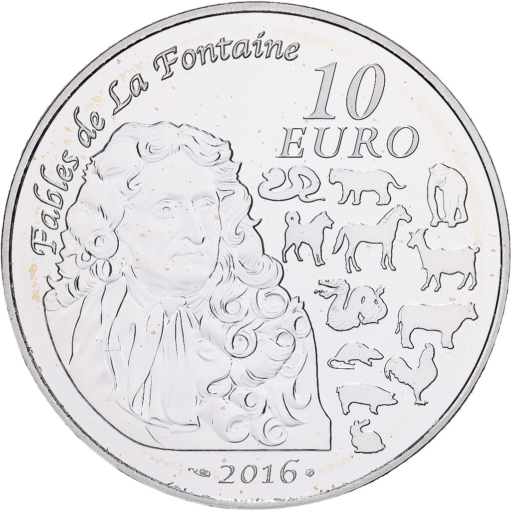 Francja, 10 Euro, Année du Singe, Proof, 2016, MDP, Srebro, MS(65-70)
