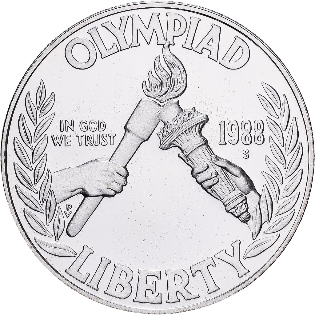 Verenigde Staten, Dollar, 1988, San Francisco, Proof, Zilver, FDC, KM:222