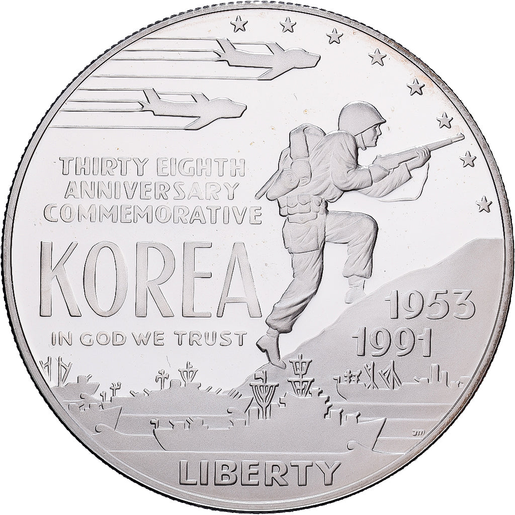 États-Unis, Dollar, 1991, Philadelphie, BE, Argent, FDC, KM:222
