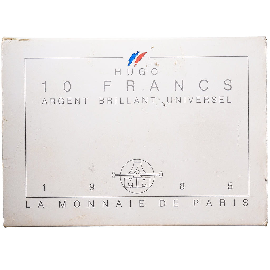 Frankreich, 10 Francs, Victor Hugo, 1985, Monnaie de Paris, BU, Silber, STGL