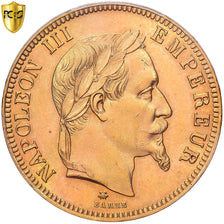 France, Napoléon III, 100 Francs, 1864, Paris, Or, PCGS, MS63, Gadoury:1136