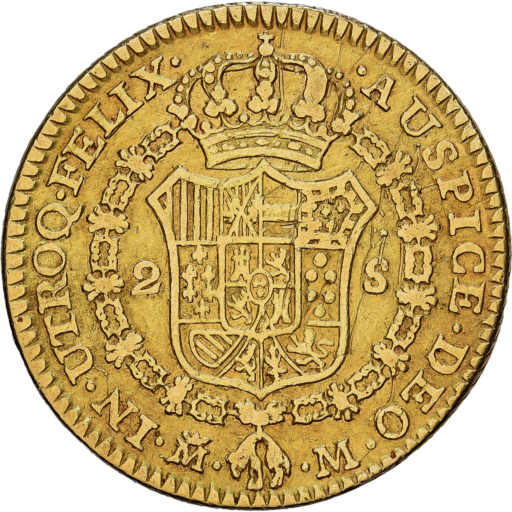 Spain, Charles III, 2 Escudos, 1788, Madrid, Gold, VF(30-35), KM:417.1a