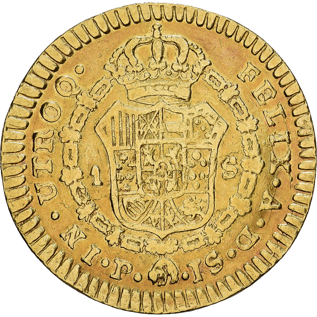 Kolumbien, Charles III, Escudo, 1774, Popayan, Gold, SS, KM:48.2