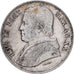 Italien Staaten, PAPAL STATES, Pius IX, 20 Baiocchi, 1865, Rome, Silber, S+