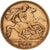 Australia, Edward VII, 1/2 Sovereign, 1909, Perth, Złoto, EF(40-45), KM:804