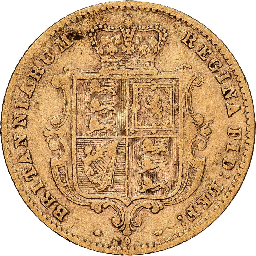 Great Britain, Victoria, 1/2 Sovereign, 1871, London, Gold, EF(40-45), KM:735.2