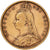 Grã-Bretanha, Victoria, 1/2 Sovereign, 1892, British Royal Mint, Dourado