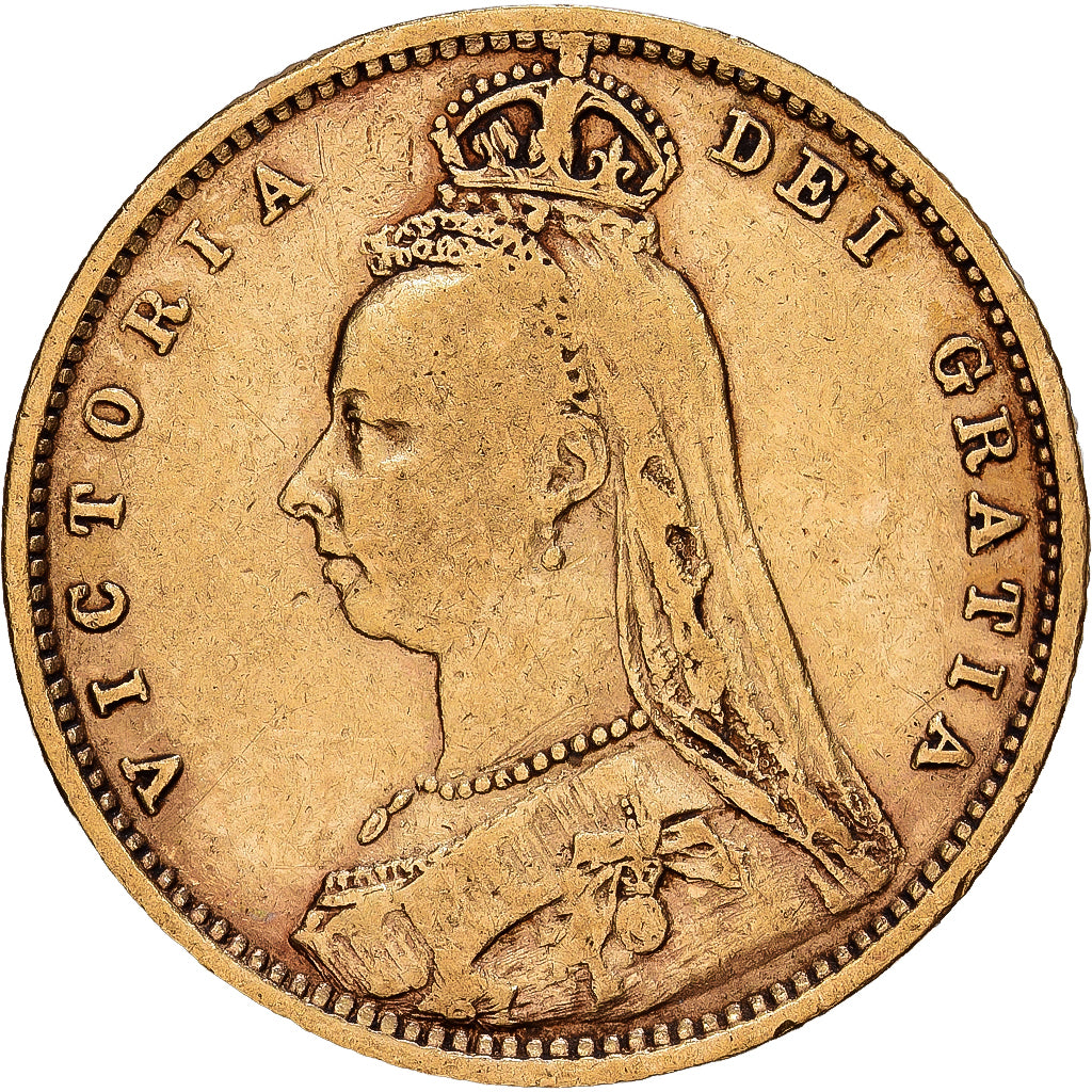Great Britain, Victoria, 1/2 Sovereign, 1892, British Royal Mint, Gold