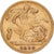 Grã-Bretanha, Victoria, 1/2 Sovereign, 1899, London, Dourado, VF(30-35), KM:784