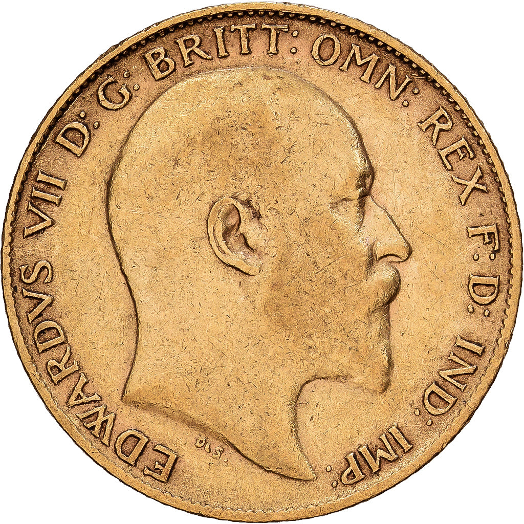 Großbritannien, Edward VII, 1/2 Sovereign, 1902, London, Gold, SS+, KM:804