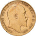 Great Britain, Edward VII, 1/2 Sovereign, 1905, London, Gold, AU(55-58), KM:804