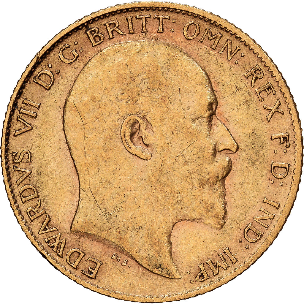Großbritannien, Edward VII, 1/2 Sovereign, 1906, London, Gold, SS+, KM:804