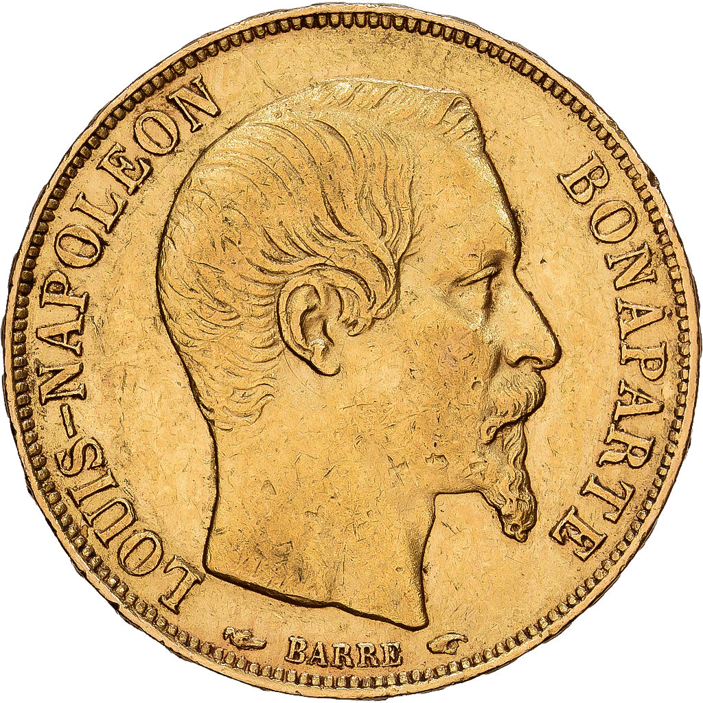 France, 20 Francs, Louis Napoléon Bonaparte, 1852, Paris, Or, TTB+