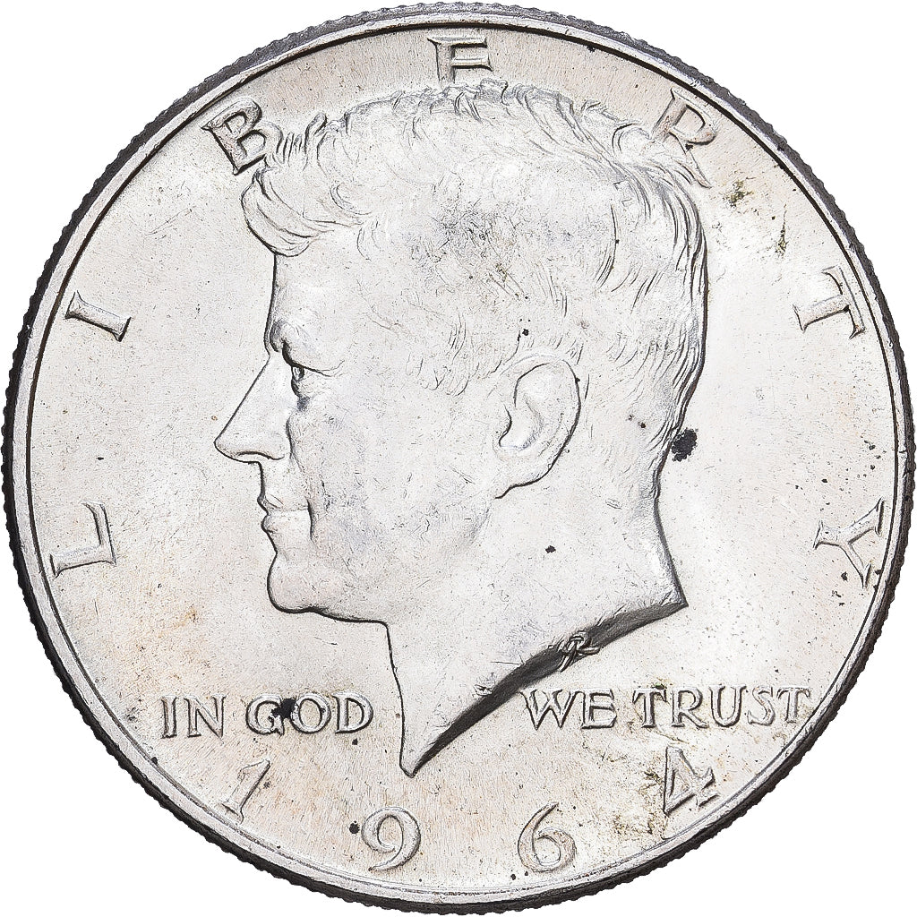 Estados Unidos, Half Dollar, Kennedy, 1964, Philadelphia, Plata, SC