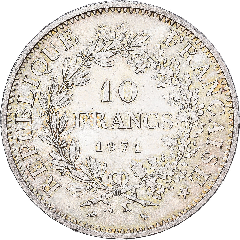 France, 10 Francs, Hercule, 1971, Paris, Argent, SPL, Gadoury:813, KM:932