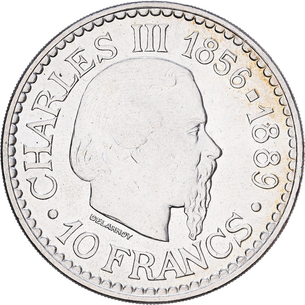 Monaco, 10 Francs, 1966, Paris, Argent, SPL, Gadoury:813, KM:932