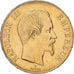 França, Napoleon III, 100 Francs, 1858, Paris, Dourado, AU(55-58)
