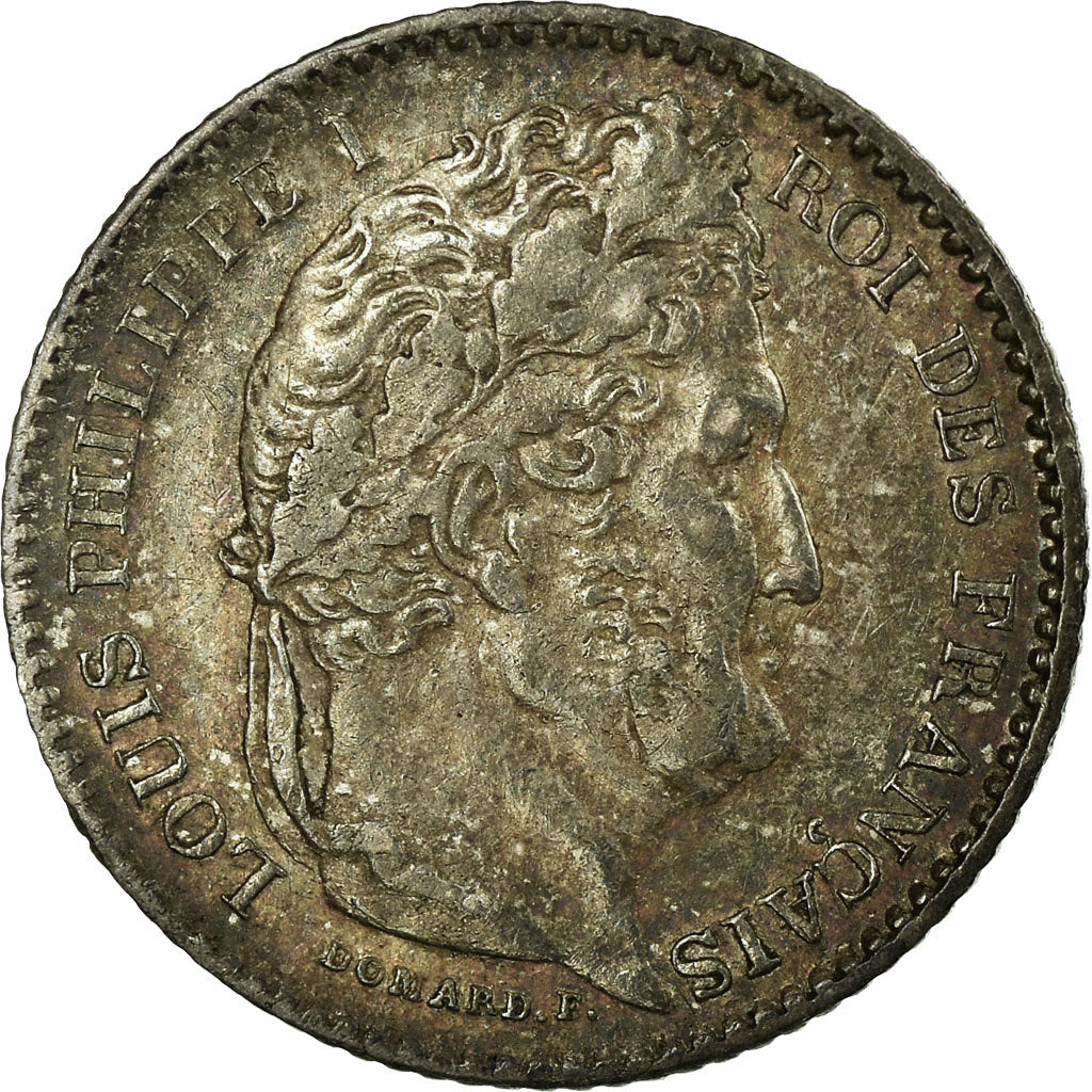 Coin, France, Louis-Philippe, 25 Centimes, 1845, Lille, AU(50-53), Silver