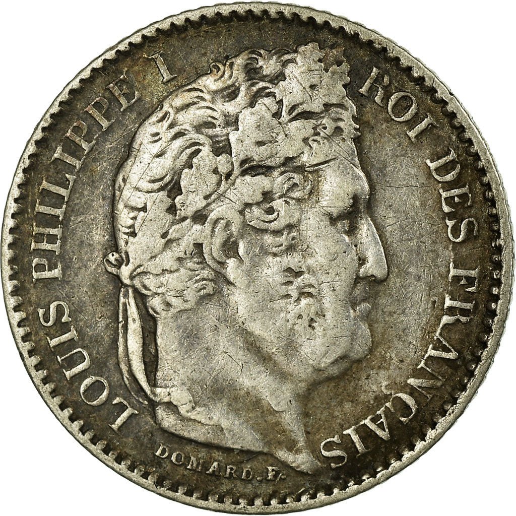 Coin, France, Louis-Philippe, 25 Centimes, 1845, Lille, EF(40-45), Silver