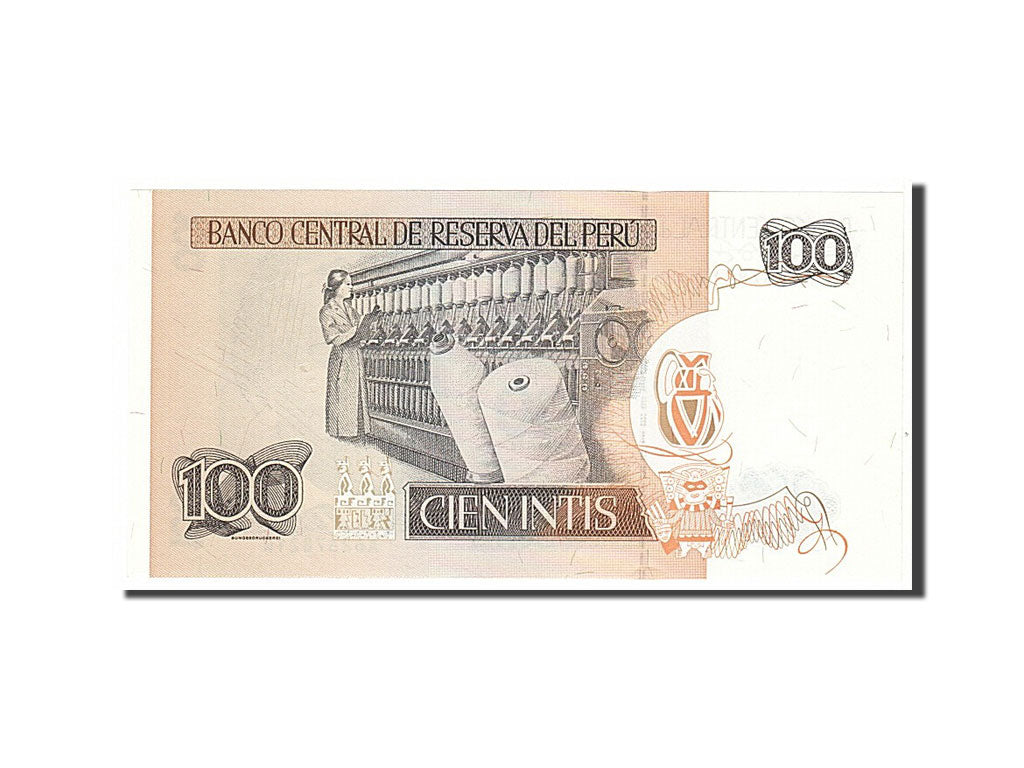 Billete, 100 Intis, 1987, Perú, KM:133, UNC