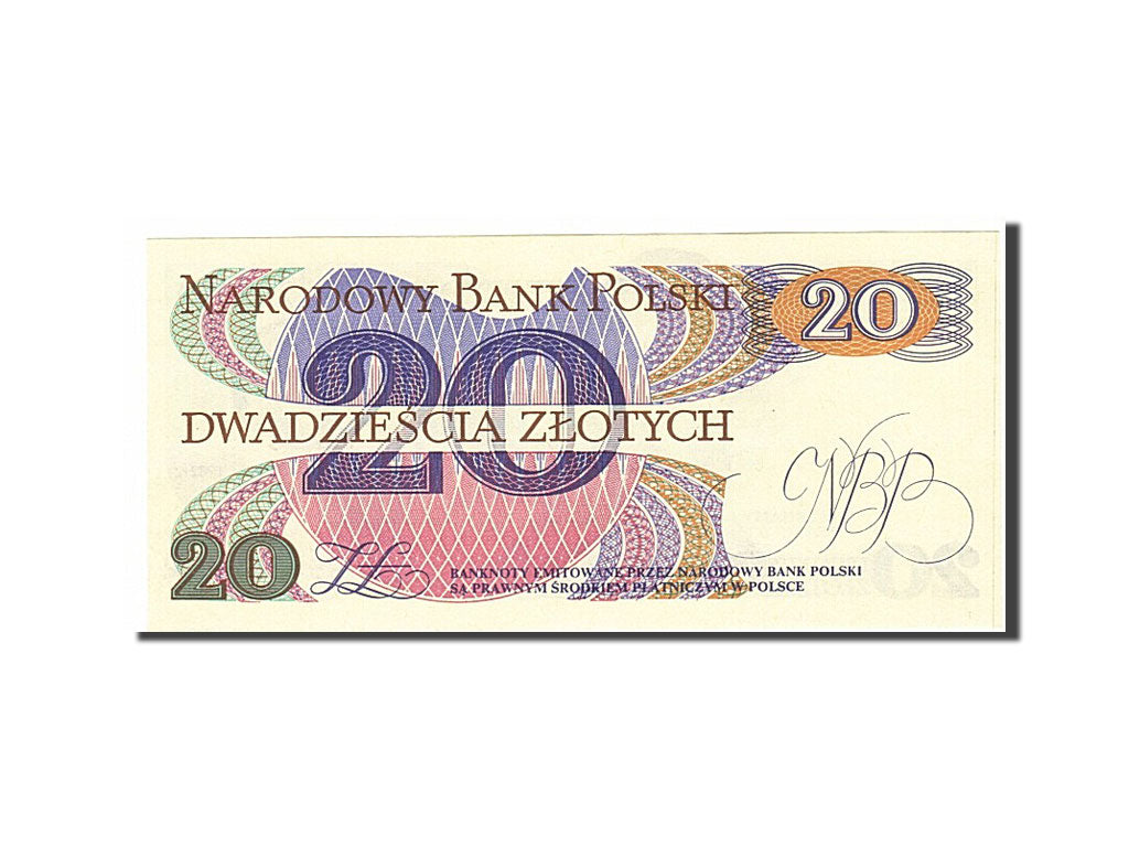 Geldschein, Polen, 20 Zlotych, 1982, KM:149a, UNZ-