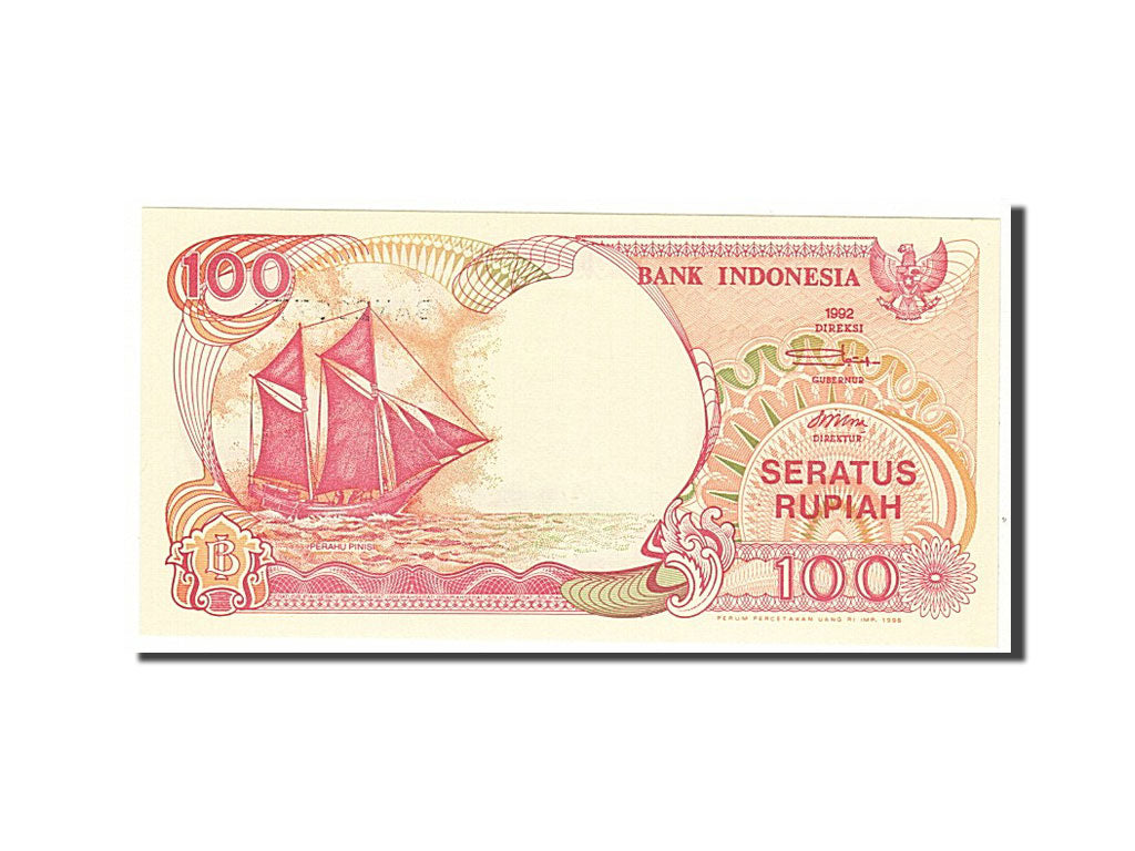 Geldschein, Indonesien, 100 Rupiah, 1992, KM:127d, UNZ