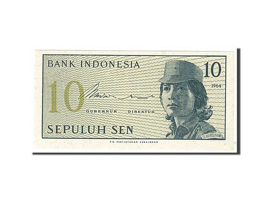 Geldschein, Indonesien, 10 Sen, 1964, KM:92a, UNZ