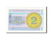 Billete, 2 Tyin, 1993, Kazajistán, UNC