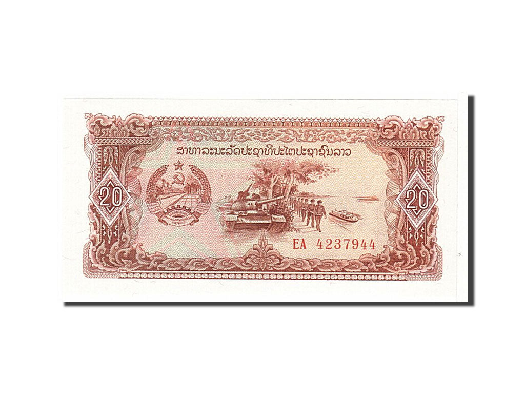 Geldschein, Lao, 20 Kip, 1979, KM:28a, UNZ