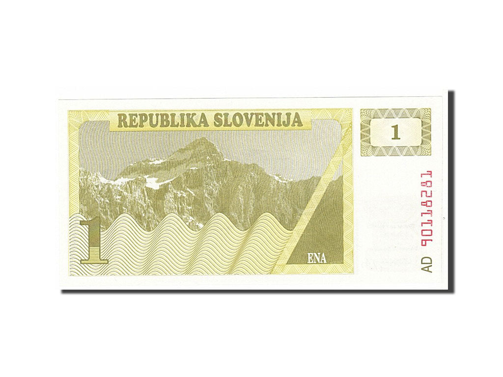 Banknote, Slovenia, 1 (Tolar), 1990, KM:1a, UNC(65-70)