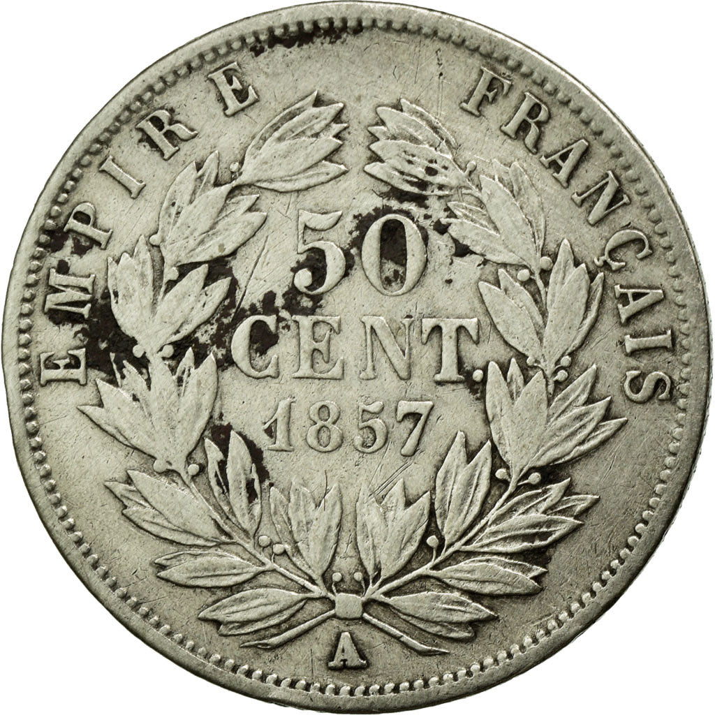 Münze, Frankreich, Napoleon III, Napoléon III, 50 Centimes, 1857, Paris, S