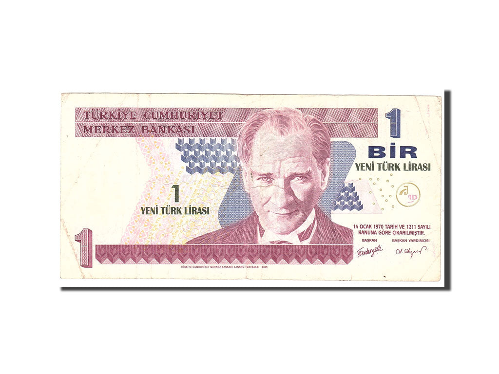 Banknote, Turkey, 1 New Lira, 2005, Undated, KM:216, VF(30-35)