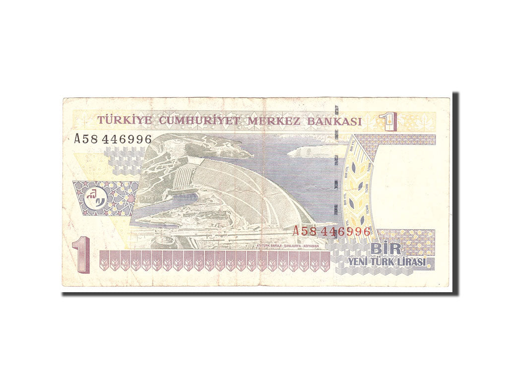 Banknote, Turkey, 1 New Lira, 2005, Undated, KM:216, VF(30-35)