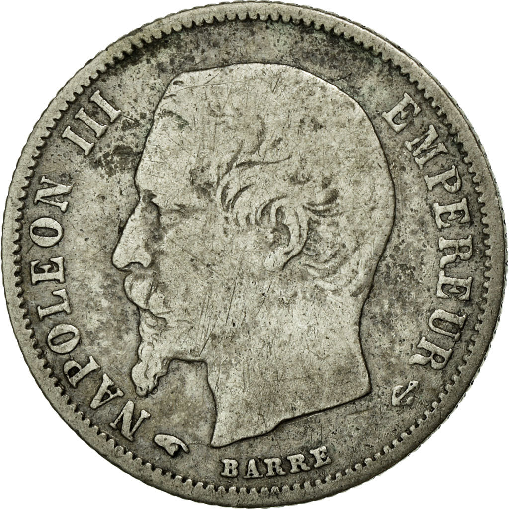 Coin, France, Napoleon III, Napoléon III, 50 Centimes, 1859, Paris, VF(20-25)