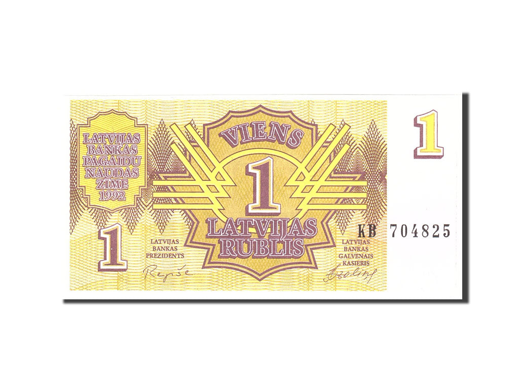 Banknote, Latvia, 1 Rublis, 1992, Undated, KM:35, UNC(65-70)