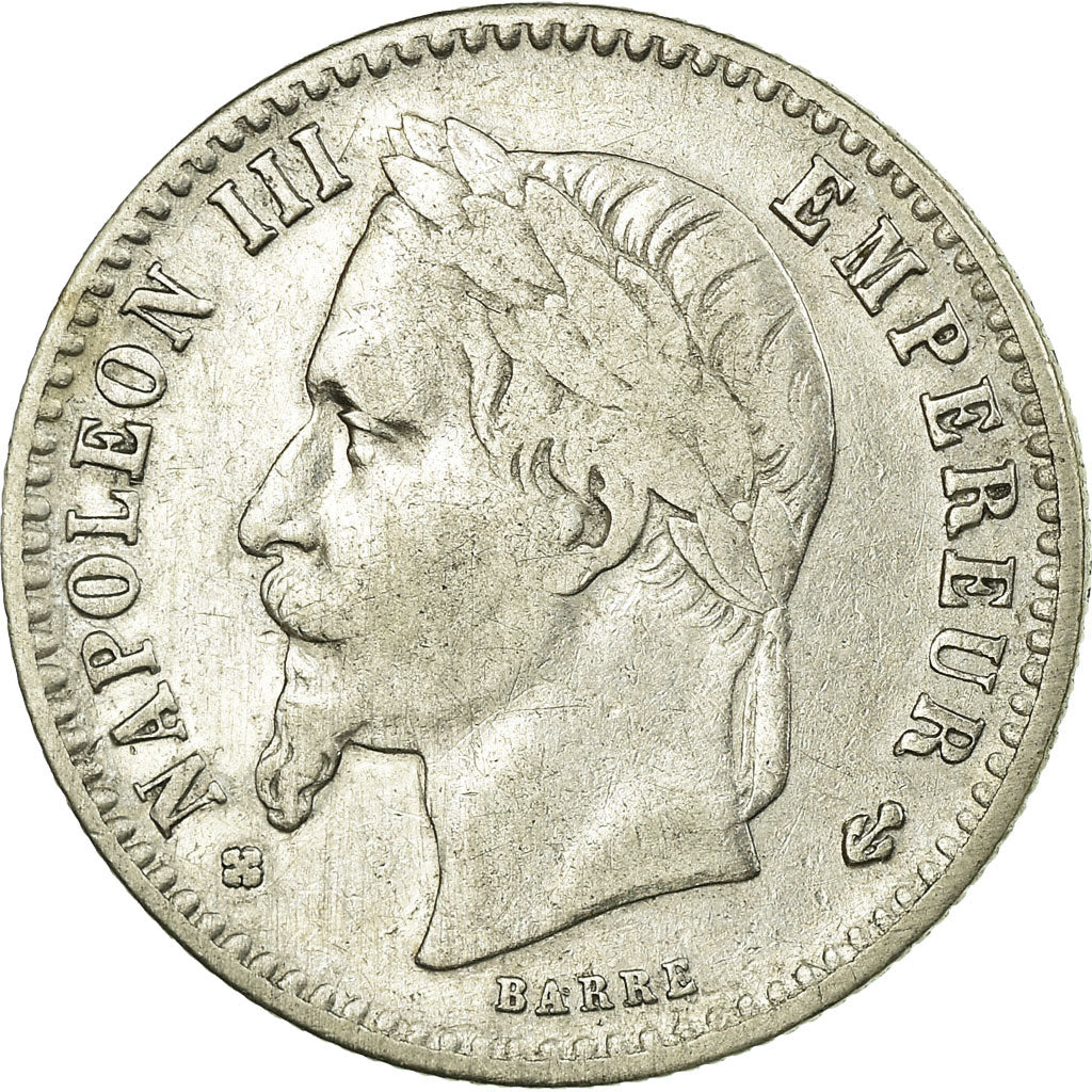 Moneta, Francia, Napoleon III, Napoléon III, 50 Centimes, 1868, Strasbourg