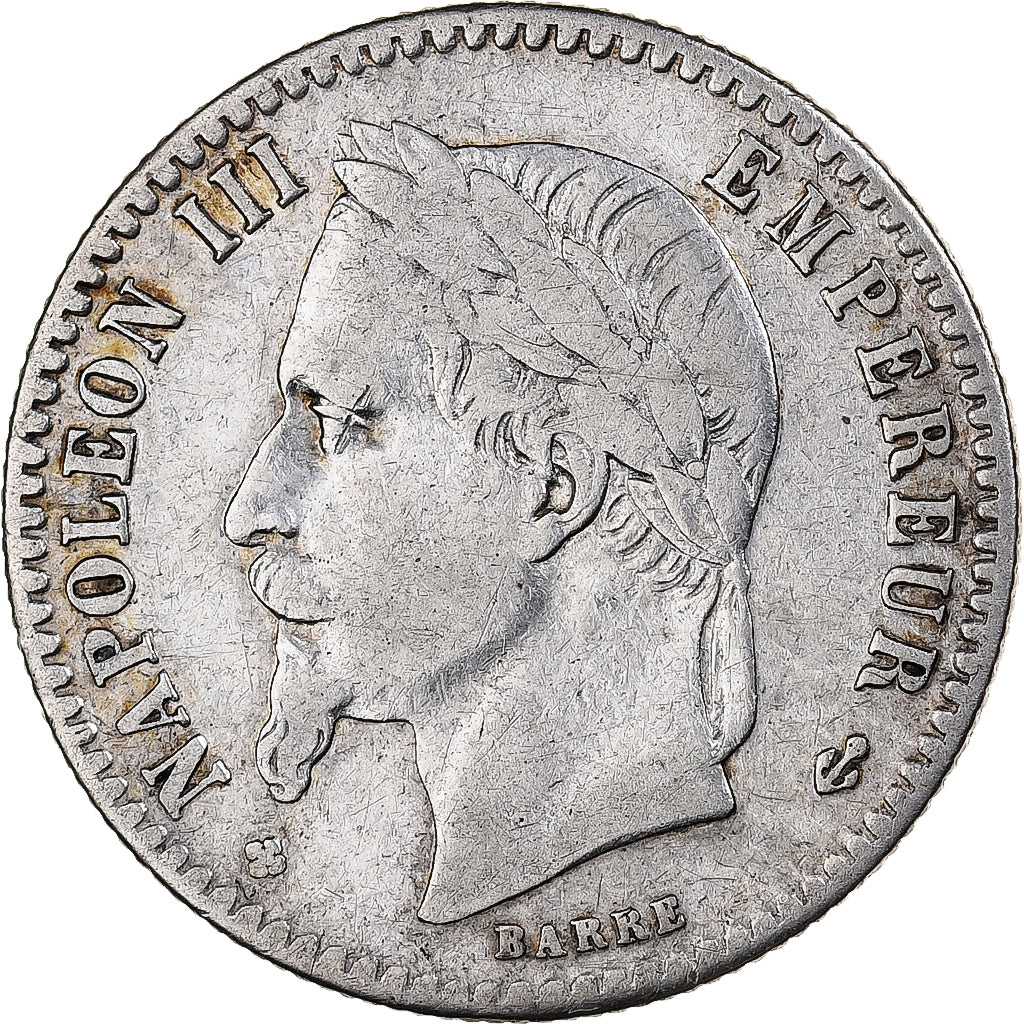 France, Napoleon III, 50 Centimes, 1869, Strasbourg, Silver, EF(40-45)